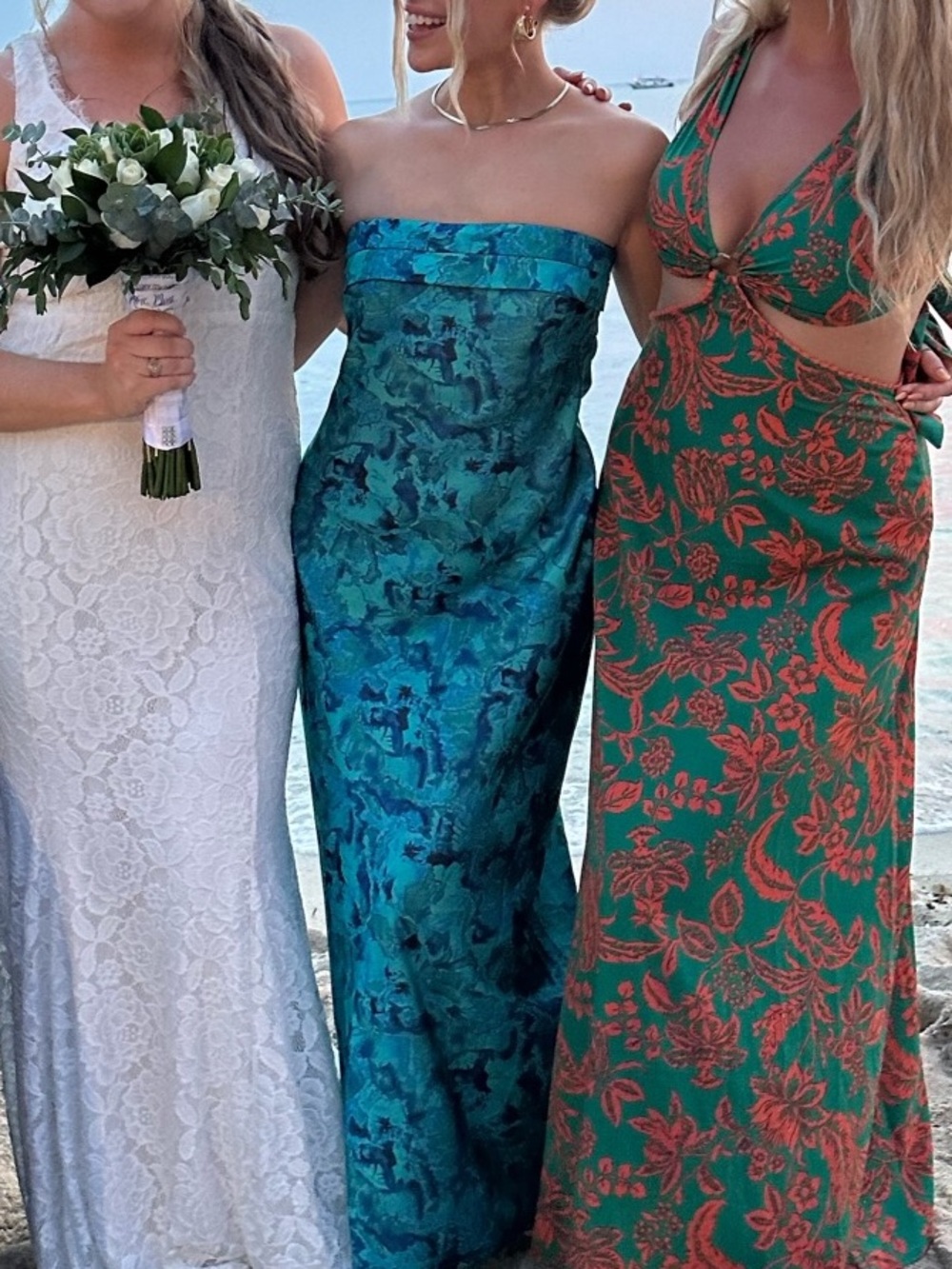 Hello Molly Highway to Heaven Maxi Dress Blue Green (Size 6) LIKE NEW - Picture 11 of 12